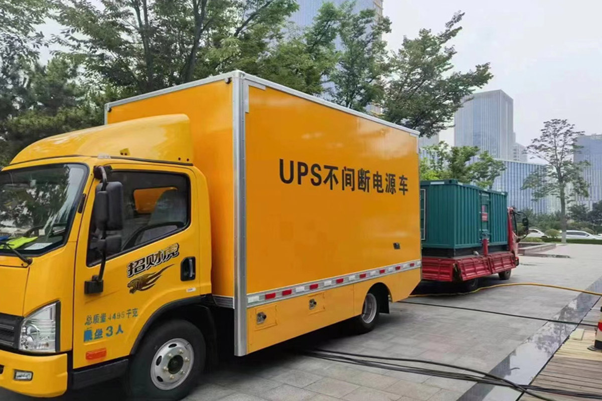 富县发电机租赁施工现场