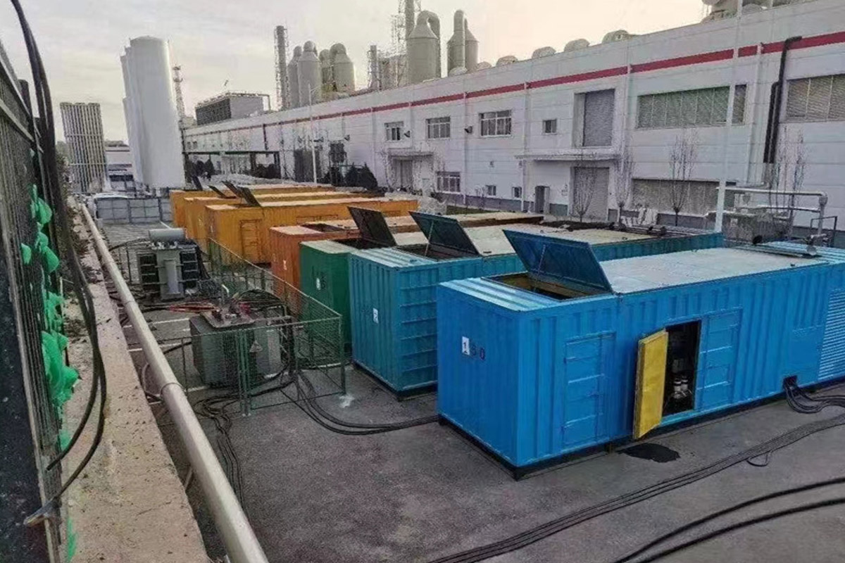 富县发电机租赁施工现场